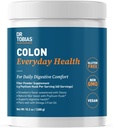 Dr. Tobias Colon Daily Health - Gut Health for Women and Men - Psyllium Fiber Powder Edan 4g Psyllium Husk hauts zerbitzatu bakoitzeko, Vegan, Gluten Free, Non-GMO, Strawberry Flavor, 60 Zerbitzu