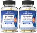Glucosamine Chondroitin MSM with Turmeric 180 Capsules - Joint Supplements for Women & Men – with Boswellia, Quercetin – Clear Joint Support Supplement for Flexibility, Mobility, Cartilage Repair