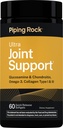 Piping Rock Joint Support Supplement for Women and Men | 60 Softgels | Ultra Blend with Glucosamine & Chondroitin, Omega 3, and Collagen | Non-GMO, Gluten Free