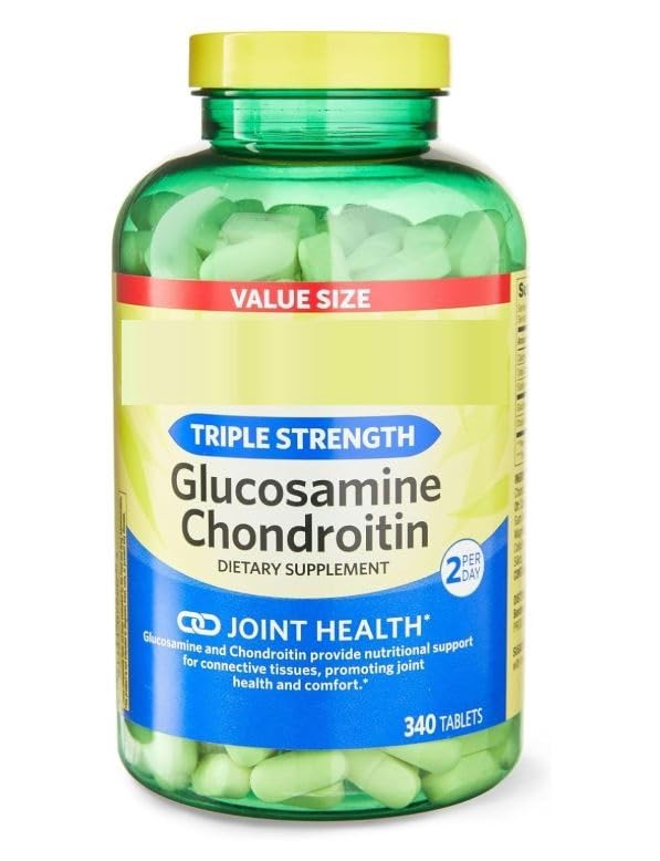 SEDLAV Triple Strength Glucosamine Chondroitin Tablets – Joint Support Supplement with MSM & Turmeric, 340 Count, Value Size