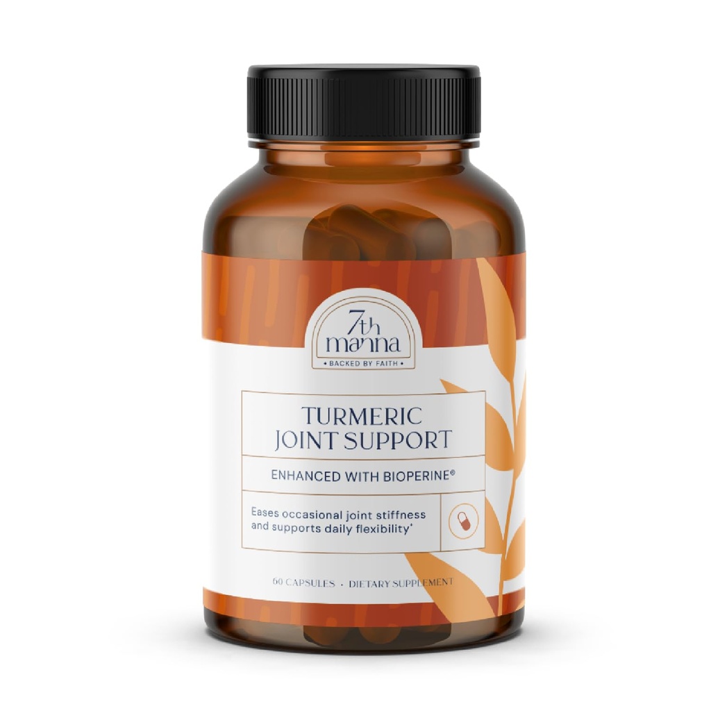 Turmeric Curcumin Supplement with Glucosamine, Chondroitin & MSM – Joint Support for Mobility, Flexibility & Comfort – Active Lifestyle Formula – 60 Capsules