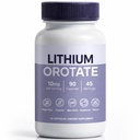 Lithium Orotate 10mg, Anxiety, Stress & Mood Support Lithium Orotate Capsules Supplement, Vegan & Non-GMO, Gluten-Free, 90 Capsules (1)