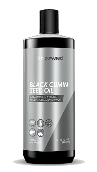 Premium Black Seed Oil - Cold Pressed Nigella Sativa Aids in Digestive Health, Immune Support, Brain Function, Skin Care, Gluten Free, Non GMO (16 oz)