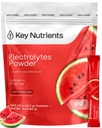KEY NUTRIENTS Electrolytes Powder Packets - Multivitamin Watermelon 20 Pack Hydration Packets - Travel Hydration Powder - Improved Refreshing Taste - Made in USA - No Sugar, No Calories, Gluten Free