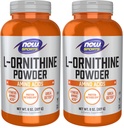 NOW Sports Nutrition, L- Ornithine Powder, Protein Metabolism* and Urea Detox*, Amino Acids, 8-Ounce (Pack of 2)