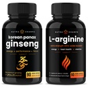 NutraChamps Ginseng Gold Series and L-Arginine Bundle