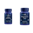 Life Extension BioActive Folate & Vitamin B12 Heart, Brain & GI Health Non-GMO Gluten-Free Vegetarian 90 Capsules and Magnesium 500mg Oxide Citrate Succinate Heart Bones Metabolism 100 Capsules Bundle