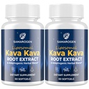 Kava Kava Capsules Root Extract Supplement Liposomal 55% Kavalactones with Ashwagandha Chamomile Lemon Balm Passionflower for Relax & Good Sleep (120 Softgels)