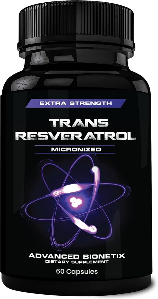 2X potenci Micronized Trans Resveratrol papildinājums. 1200 mg uz 2 kapsulām. Augstas absorbcijas antioksidanta formula. Veicina anti novecošanās, kognitīvais atbalsts un sirds veselība