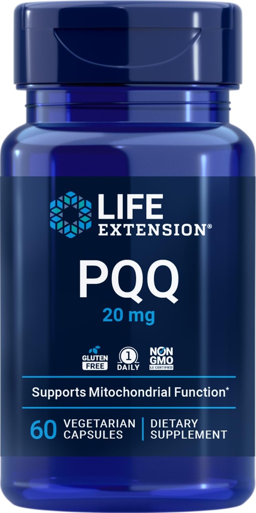 Life Extension PQQ (Pyrroloquinoline Quinone) 20 mg, 60 Vegetarian Capsules