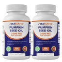 Vitamatic Pumpkin Seed Oil 2000mg – 180 Softgels (Pack of 2-360 Count)