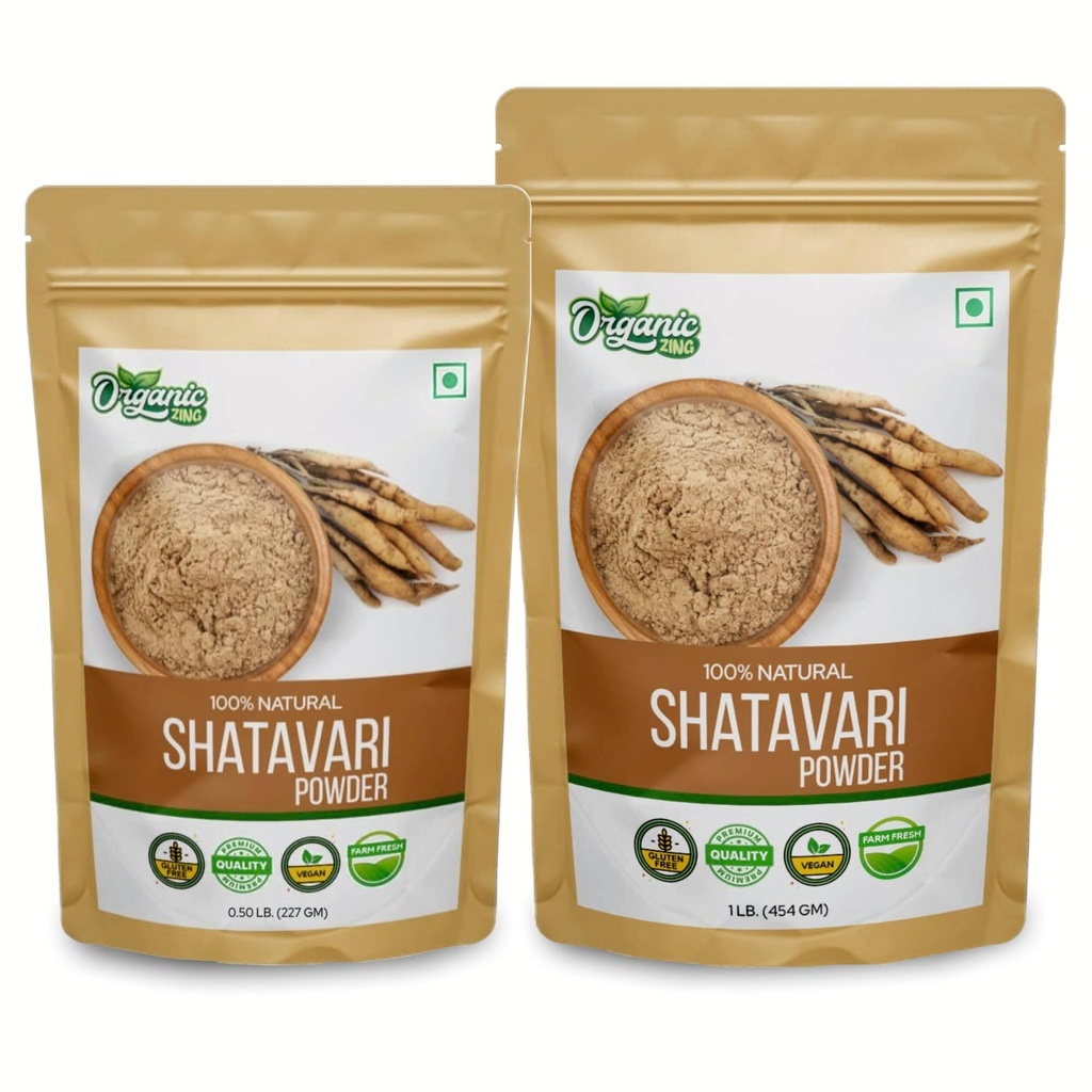 ORGANIC ZING Shatavari- 454g, 227g