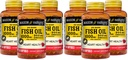 Mason Natural No Burp Fish Oil 1000 mg Omega-3 300 mg - Healthy Heart, Supports Circulatory Function, Improved Cardiovascular Health, 90 Softgels (Pack of 6)