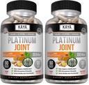 Kaya Naturals Platinum - Nature Made Bioperine, Glucosamine, Turmeric with Boswellia, Healthy Antioxidant Properties, Turmeric Curcumin 1334mg - 60 Capsules (Pack of 2)