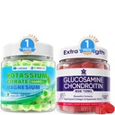 LILICARE Glucosamine Chondroitin, Potassium Magnesium Gummies, 2 Pack