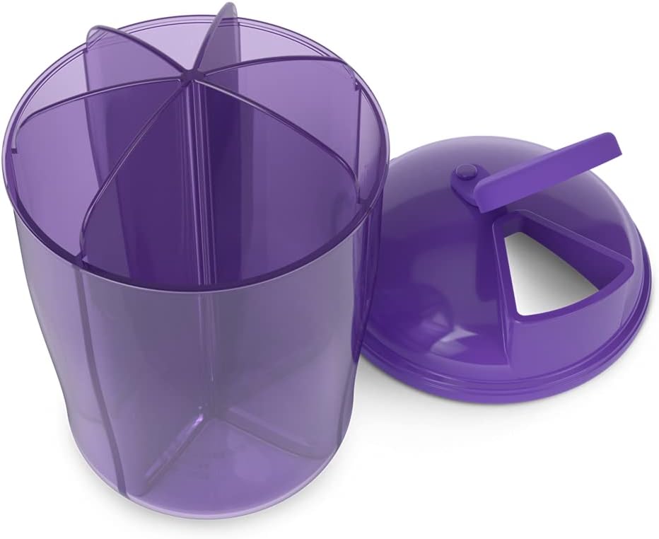 EZY DOSE Organizator de vitamine, 6 Compartimente mari, 30-Day Vitamina si magazin de medicamente, Păstrați vitamine și medicamente în Check, Ușor de utilizat, Culoare mai Vary, BPA gratuit.