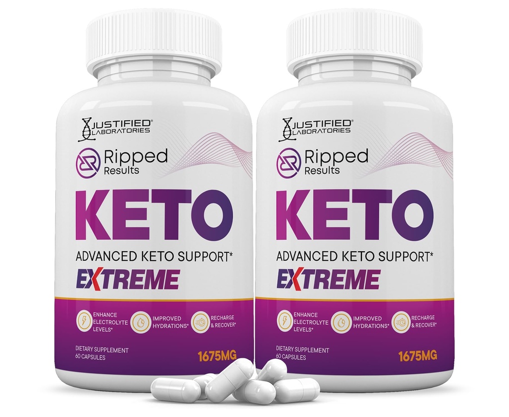 (2 Pack) Ripped Results Keto ACV Extreme Pills 1675MG Keto Support Blend Capsule Alternative to Keto ACV Formulated with Apple Cider Vinegar Extra Virgin Olive Oil Powder Green Tea Leaf 120 Capsules