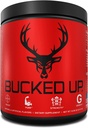 Bucked Up Pre Workout 6 Grams Citrulline, 2 Grams Beta Alanine, and 3 Other Registered trademarked Ingredients (Red Raz)