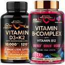 NUTRAHARMONY Vitamin D3 K2 Capsules & Vitamin B-Complex Gummies