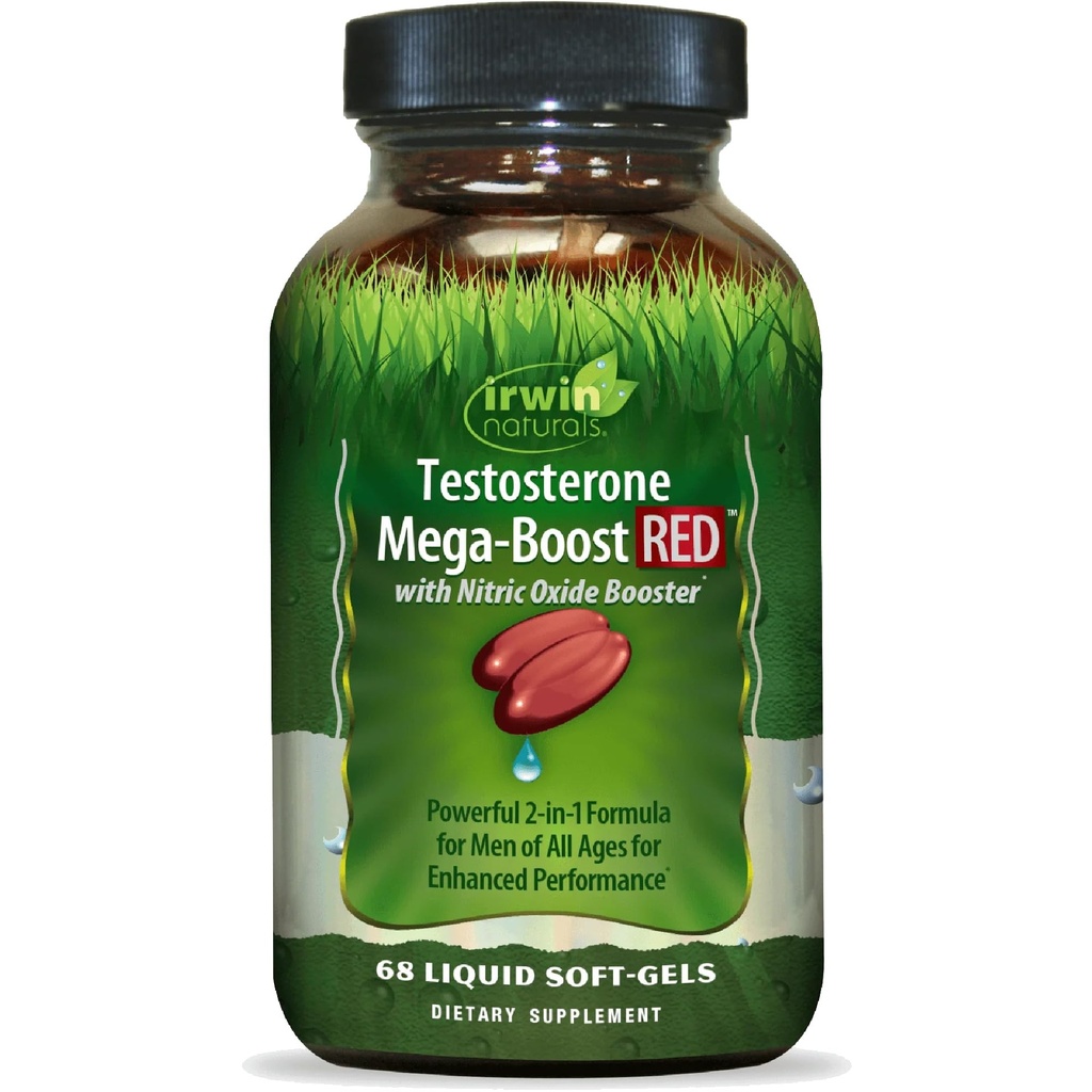 Irwin Naturals Testosterone Mega Boost Red 68 Sgels