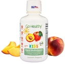 Go Healthy Kids Liquid Multivitamin | Immune Support | Kid Liquid Multivitamins | High Absorption | Vegan Vitamins | Kids Vitamins Multivitamin | Peach Mango - 30-60 Servings