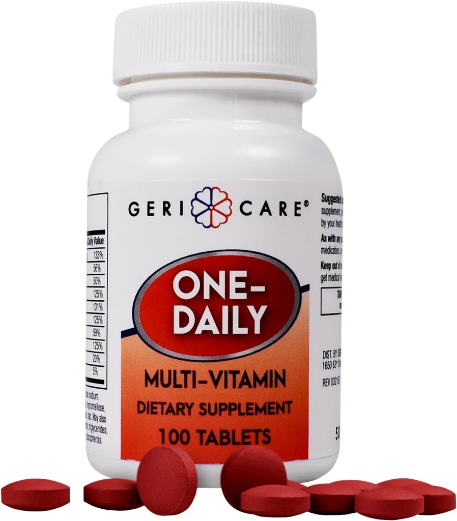 GeriCare One-Daily Multi-vitamin tablete Prehranska dopolnila 100 Število (Pack of 1)