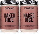 NAKED Rice 1Lb - Organic Brown Rice Protein Powder - Vegan Protein Powder, GMO Free, Gluten Free & Soy Free. Plant-Based Protein, No Artificial Ingredients - 15 Servings (Pack of 2)