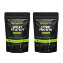 UpNourish Plant Based Sport Protein Powder Vanilla and Chocolate
