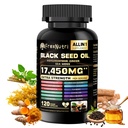 Sea Moss & Black Seed Oil Capsules – Organic Sea Moss with Ashwagandha, Ginger, Burdock Root & Bladderwrack – 120 Capsules for Natural Vitality & Wellness Support