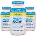 HEAL-N-SOOTHE Proteolytic Systemic Enzymes – Joint Supplement with Bromelain, Papain, Boswellia – Joint Mobility, Muscle Flexibility, Protein Digestion, Circulatory & Immune Health - 90 Count (3 Pack)