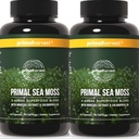Primal Harvest Sea Moss Capsules with Bladderwack and Irish Sea Moss, Chlorella, Broccoli Seed Extract Plant-Based Supplements for Adults