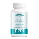 Sea Moss Capsules with Black Seed Oil Burdock Root Capsules Ashwagandha Supplements Bladderwrack Capsule Vitamin C Vitamin D3 Elderberry Manuka Dandelion - 120 Count