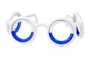 Generic White Motion Sickness Glasses - Stylish Frame, Motion Sickness Relief for Car, Plane, Boat Travel, and VR Gaming. Cruise Essentials.