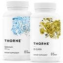 THORNE - Antioxidant & Wellness Bundle - Selenium & Vitamin D-5000 - Supports Thyroid Health & Immune Function - 60 Servings
