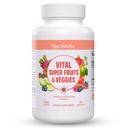 Vital Super Fruits & Veggies - Daily Superfood Capsules for Adults - Fruit and Veggies Supplement to Boost Immunity & Energy - 2-in-1 Formula for Overall Wellness - Fruit and Vegetable Capsules
