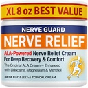 Neuropathy Nerve Relief Cream – Extra Large 8 oz – Maximum Strength for Feet Hands Legs Toes Back – Natural Ingredients Arnica Aloe Vera MSM Vitamins – Fast-Acting Soothing Relief – Super Value 8 oz