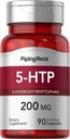 Piping Rock 5-HTP Suplemento | 200mg | 90 cápsulas | 5-Hydroxytryptophan | Griffonia Simplicifolia Extracto | Non-GMO, Gluten Free