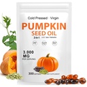 Pumpkin Seed Oil Capsules with Saw Palmetto, Cold Pressed, Essential Fatty Acids for Bladder & Prostate & Urinary Health, Promoting Hair Growth, Skin Elasticity, Non-GMO and Gluten Free, 300 Softgels