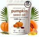 Pumpkin Seed Oil with Saw Palmetto- 3000mg - 180 Softgels -Cold Pressed - Pure Virgin Oil - Essential Fatty Acids & Phytosterols - Supports Hair - Urinary - Bladder & Prostate Health - Non-GMO
