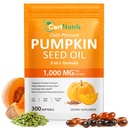 Pumpkin Seed Oil with Saw Palmetto (1000mg per Serving), Cold-Pressed Pumpkin Seed Oil for Hair Growth, Prostate Health, Urinary Tract Support, 300 Softgels Supplement of Essential Fatty Acids