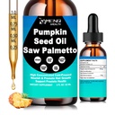 Pumpkin Seed Oil with Saw Palmetto Liquid Drops - Supports Hair Growth, Prostate & Urinary Health | Cold Pressed Pumpkin Seed Oil Supplement for Women Men, Fast Acting Liquid than Capsules丨Non-GMO