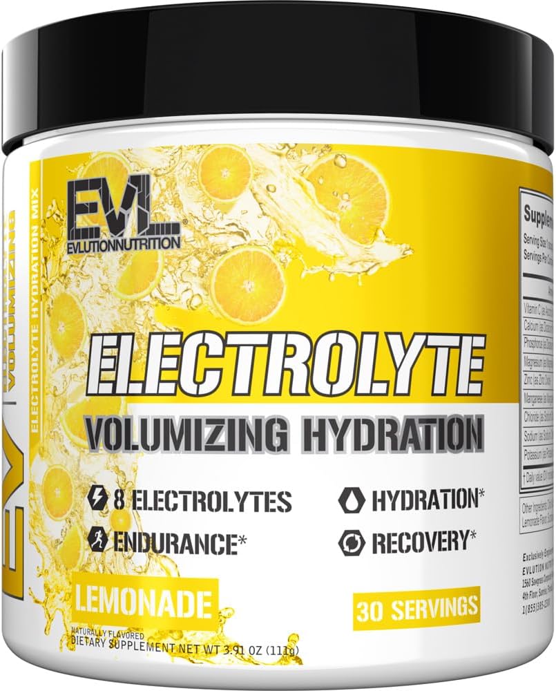 Ultimate Electrolytes Powder Hydration Drink - Gyors feltöltése Hidration Powder Drink Mix 8 Key Electrolytes és antioxidánsok - Vegan Gluten Free Keto Friendly Blend (Lemonade)