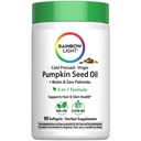 Rainbow Light Pumpkin Seed Oil | 90 Softgels | with Biotin & Saw Palmetto | Supports Hair & Skin Health | Cold Pressed, Virgin Herbal Supplement