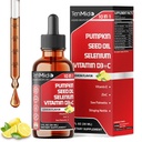 Pumpkin Seed Oil with Saw Palmetto Supplements - 10in1 Liquid Drops Blended Selenium, Vitamin D3, Vitamin C, Vitamin E, Zinc, Stinging Nettle, Curcumin, and Black Pepper - 30ml 1 Fl Oz