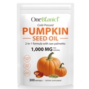 Pumpkin Seed Oil Capsules,2 in 1 Pumpkin Seed Oil with Saw Palmetto,Essential Fatty Acids & Phytosterols,for Hair Growth,Urinary, Bladder & Prostate Health,Non-GMO,Cold Pressed,300 Softgels