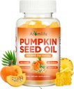 Aromlife Pumpkin Seed Oil Gummies for Hair Skin Wellness, 3000mg Per Serving Pumpkin Seed Gummies with Saw Palmetto for Urinary Tract Wellness, 60 Count Sugar Free Saw Palmetto Gummy Pineapple Flavor