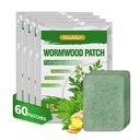 60Pcs Herbal Knee Relief Patch - Warming Herbal Patches Natural Wormwood & Ginger Extract Sticker Heat Patch for Knee, Back, Neck, Shoulder(4 Packs 15 Each)