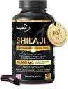 Shilajit Kapsule od Muži & Ženy, 16,000mg Pure Himalayan Organic Shilajit podporuje Vitality a wellness,Premium Pure Himalayan Supplement 2 Mesiace Supply, 60 Kapsule