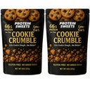 High Protein Cookie – Peanut Butter Chocolate Chip Crumble, 66g Protein per Bag, Keto, Low Carb, No Sugar Added, Gluten-Free, 2 Pack – PROTEIN SWEETS