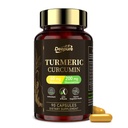 Turmeric Curcumin with Black Pepper: Organic Joint Supplement Capsules with 95% Curcuminoids Enhanced by Piperine for Women Supporting Daily Mobility Yoga Active Lifestyles